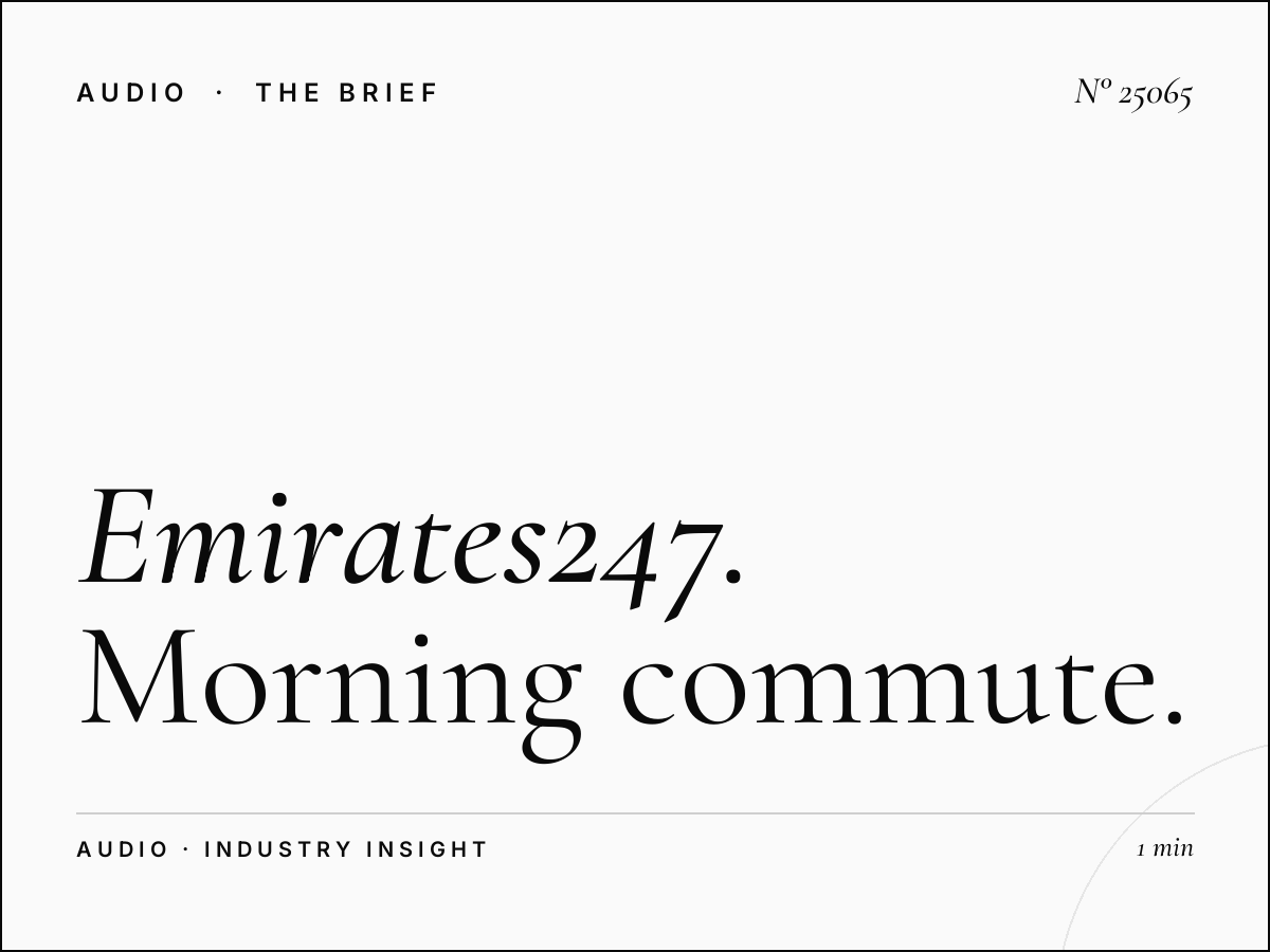 Emirates247 Radio: Morning Commute Advertising Strategy