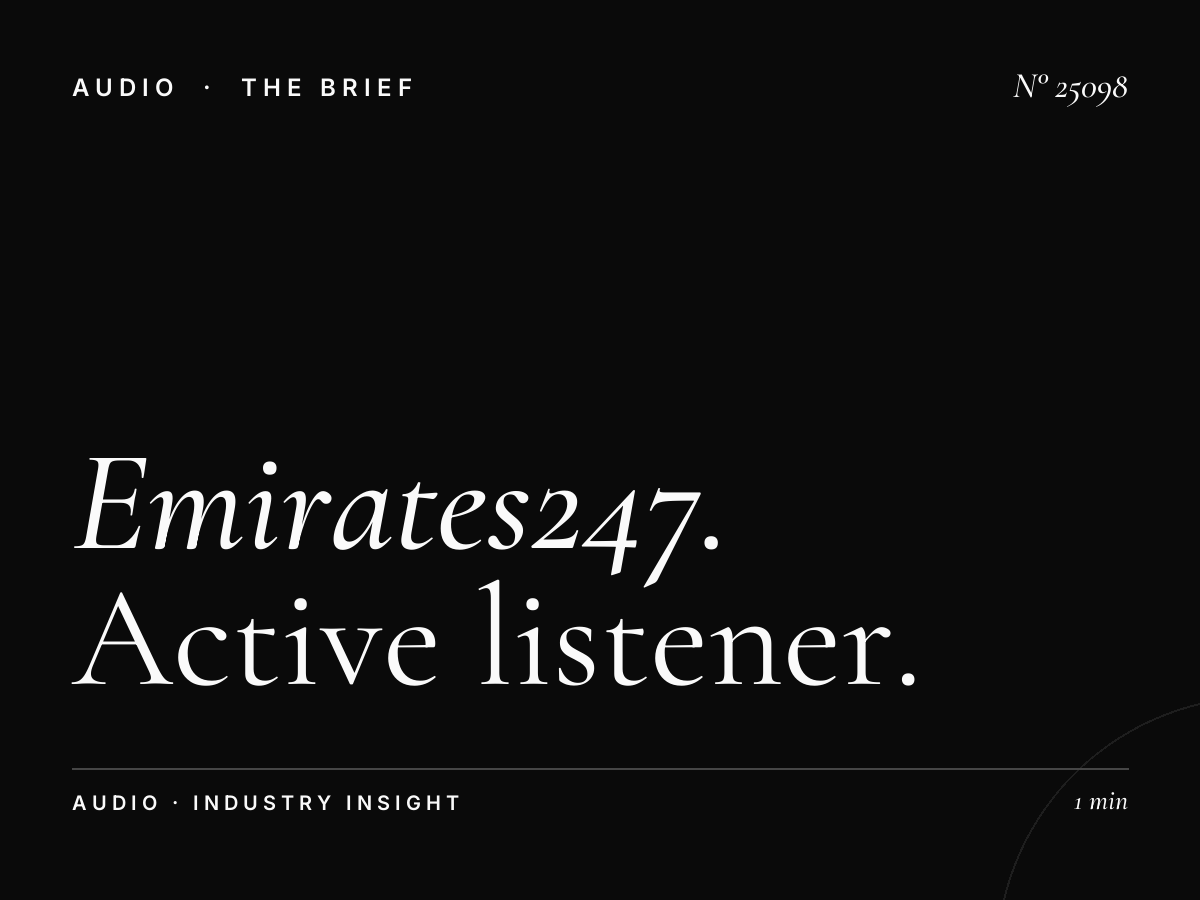 Emirates247: Active Listener Radio Advertising