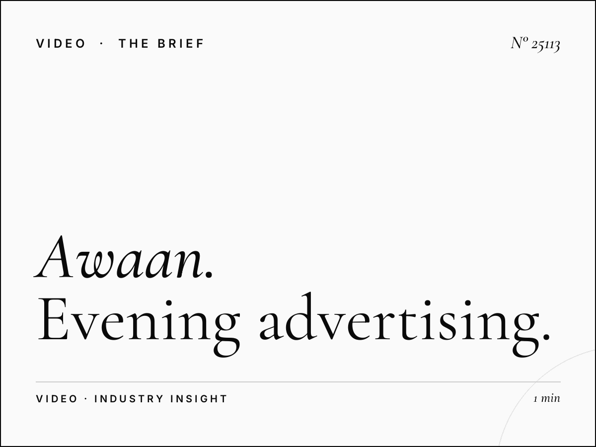 Awaan TV Prime Time: Evening Advertising Strategies