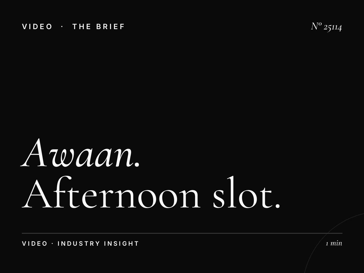 Awaan TV Daytime Programming: Afternoon Slot Advertising