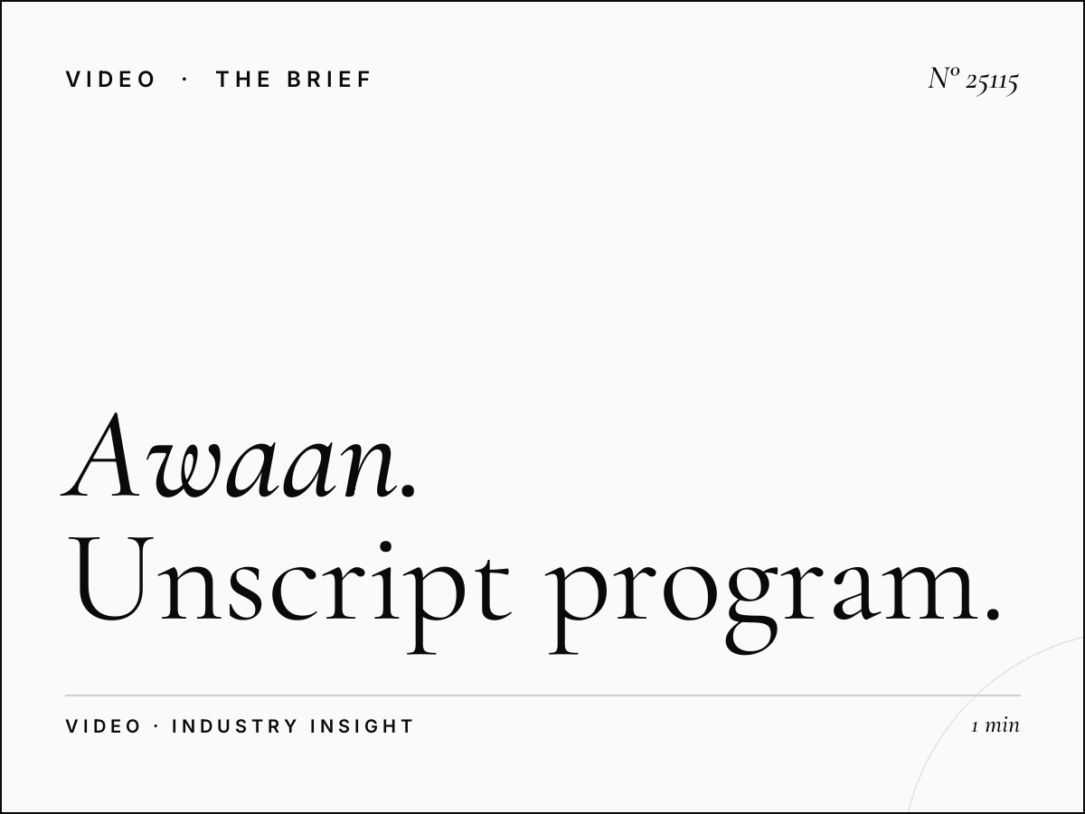 Awaan TV Reality Television: Unscript Program Ads