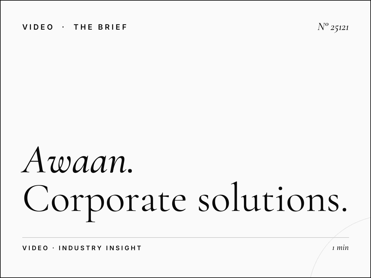 Awaan TV Business Advertising: Corporate Solutions