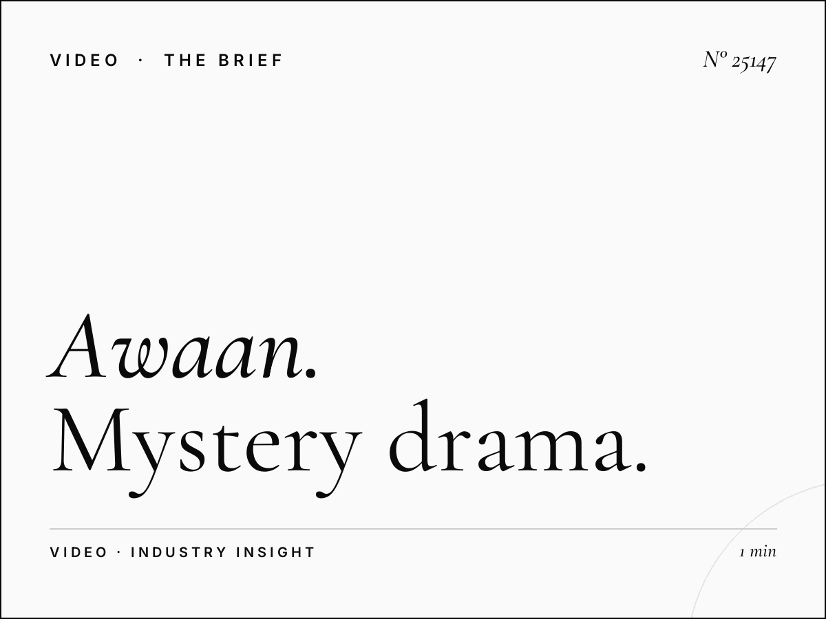 Awaan TV Crime Programming: Mystery Drama Advertising