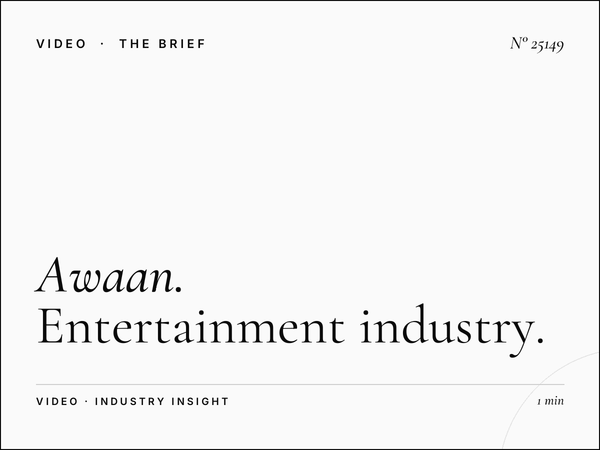 Awaan TV Award Shows: Entertainment Industry Advertising