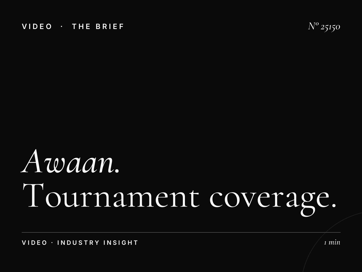 Awaan TV Sports Events: Tournament Coverage Advertising