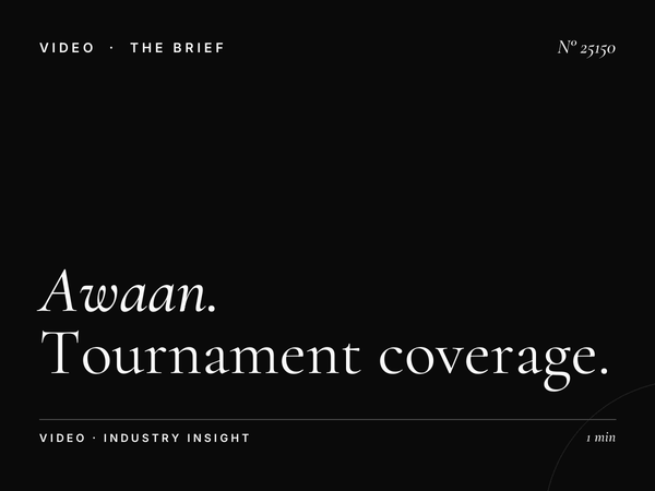 Awaan TV Sports Events: Tournament Coverage Advertising