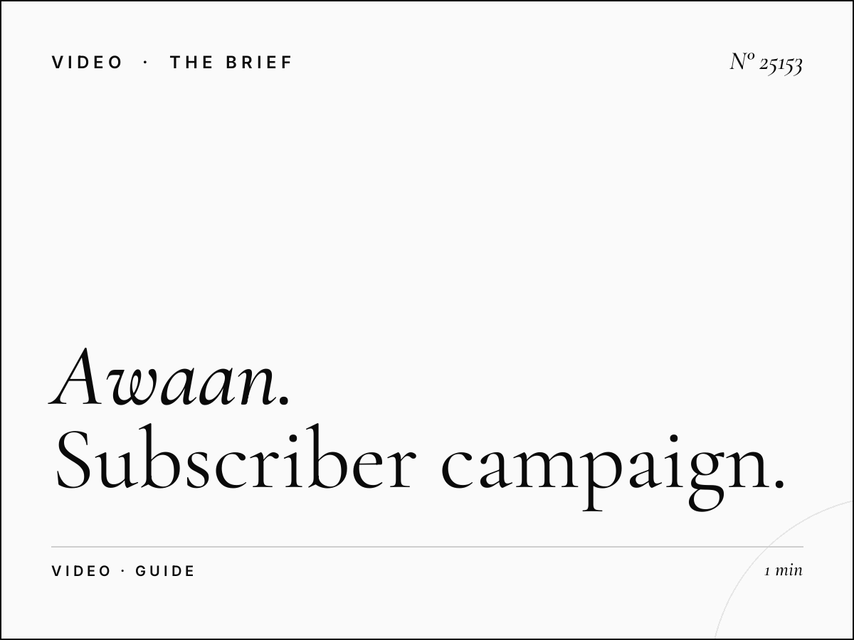 Awaan TV Newsletter Advertising: Subscriber Campaign Guide
