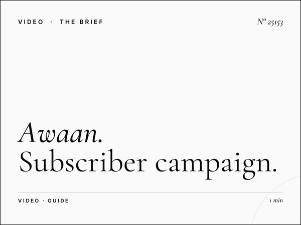 Awaan TV Newsletter Advertising: Subscriber Campaign Guide