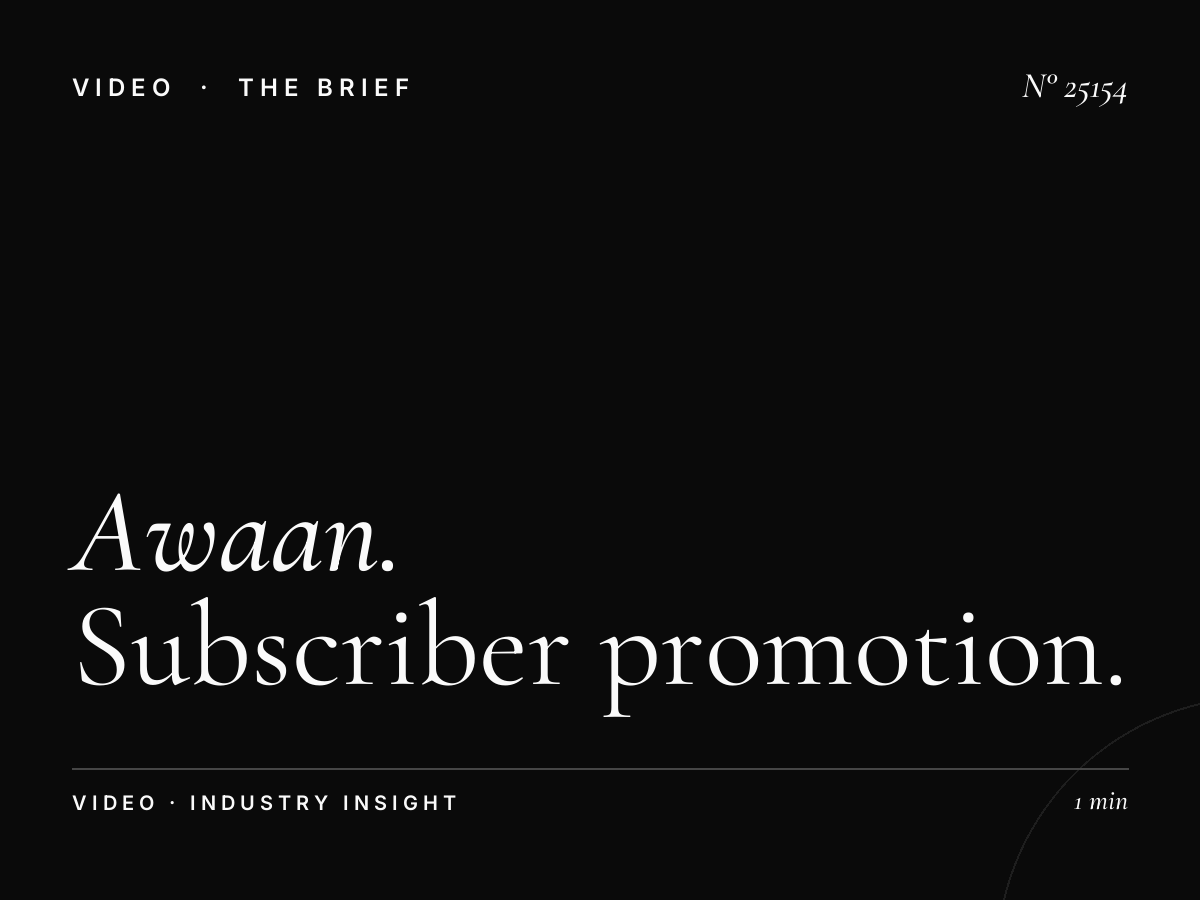 Awaan TV Email Marketing: Subscriber Promotion Coordination