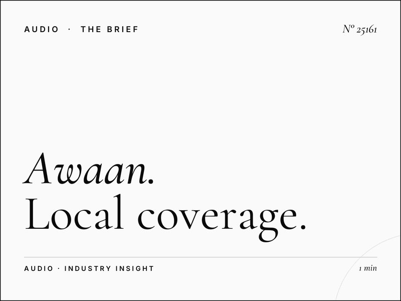 Awaan TV Regional Broadcasts: Local Coverage Advertising