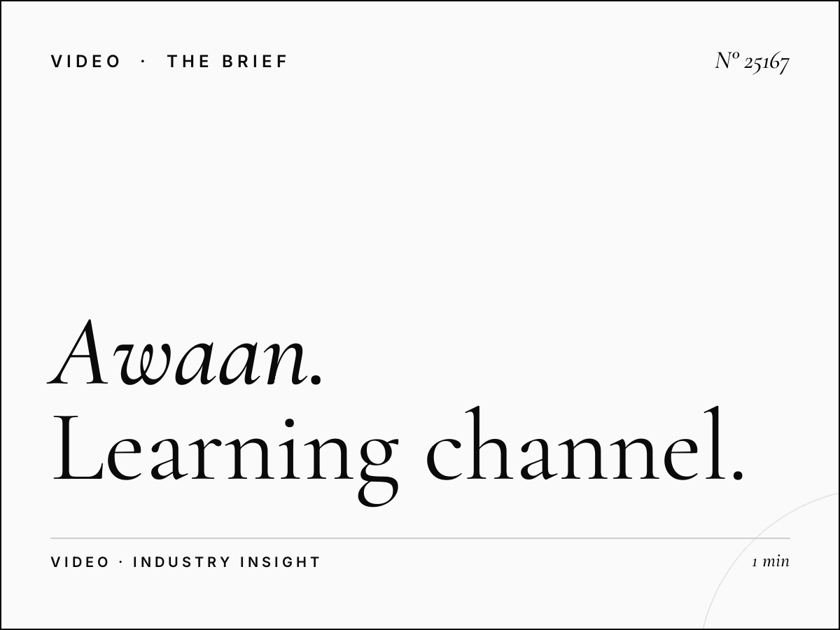 Awaan TV Educational Programming: Learning Channel Advertising
