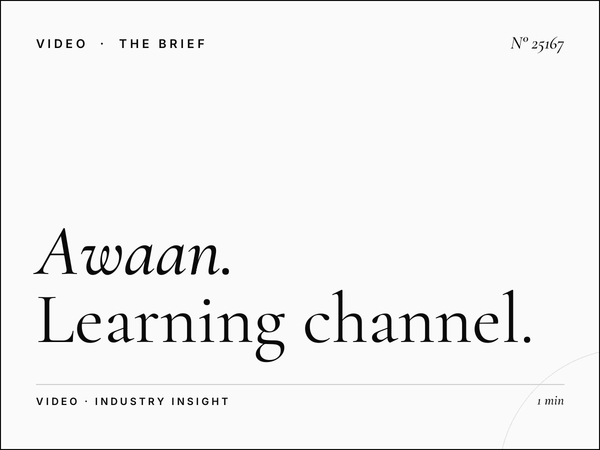 Awaan TV Educational Programming: Learning Channel Advertising