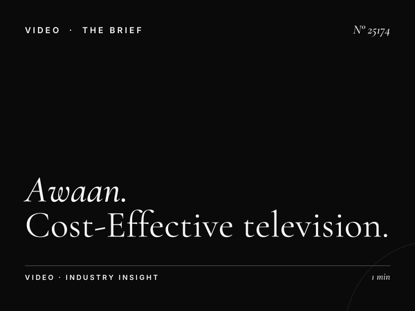 Awaan TV Budget Planning: Cost-Effective Television Campaigns