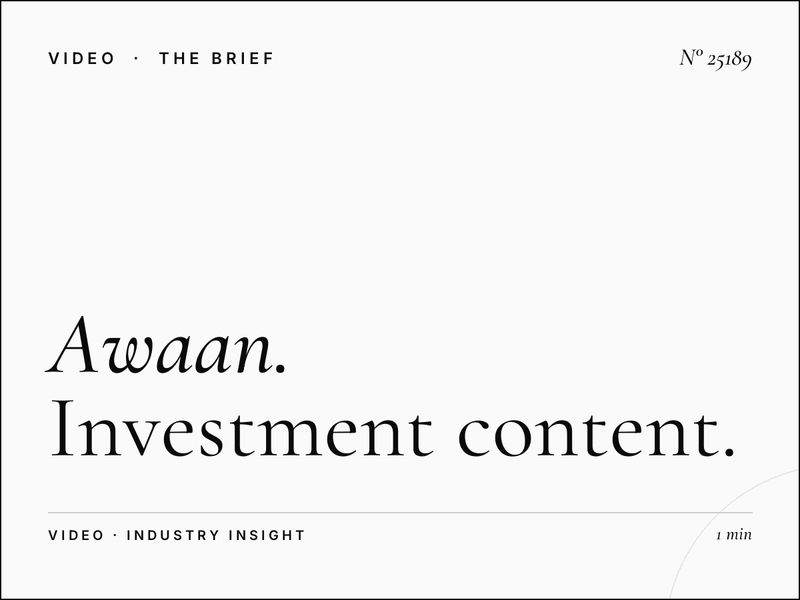 Awaan TV Finance Shows: Investment Content Marketing