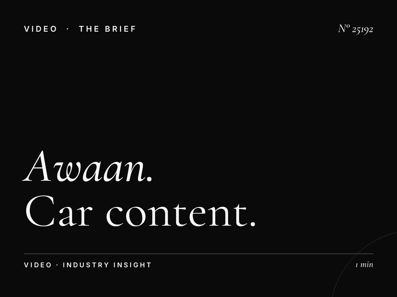 Awaan TV Automotive Programming: Car Content Advertising