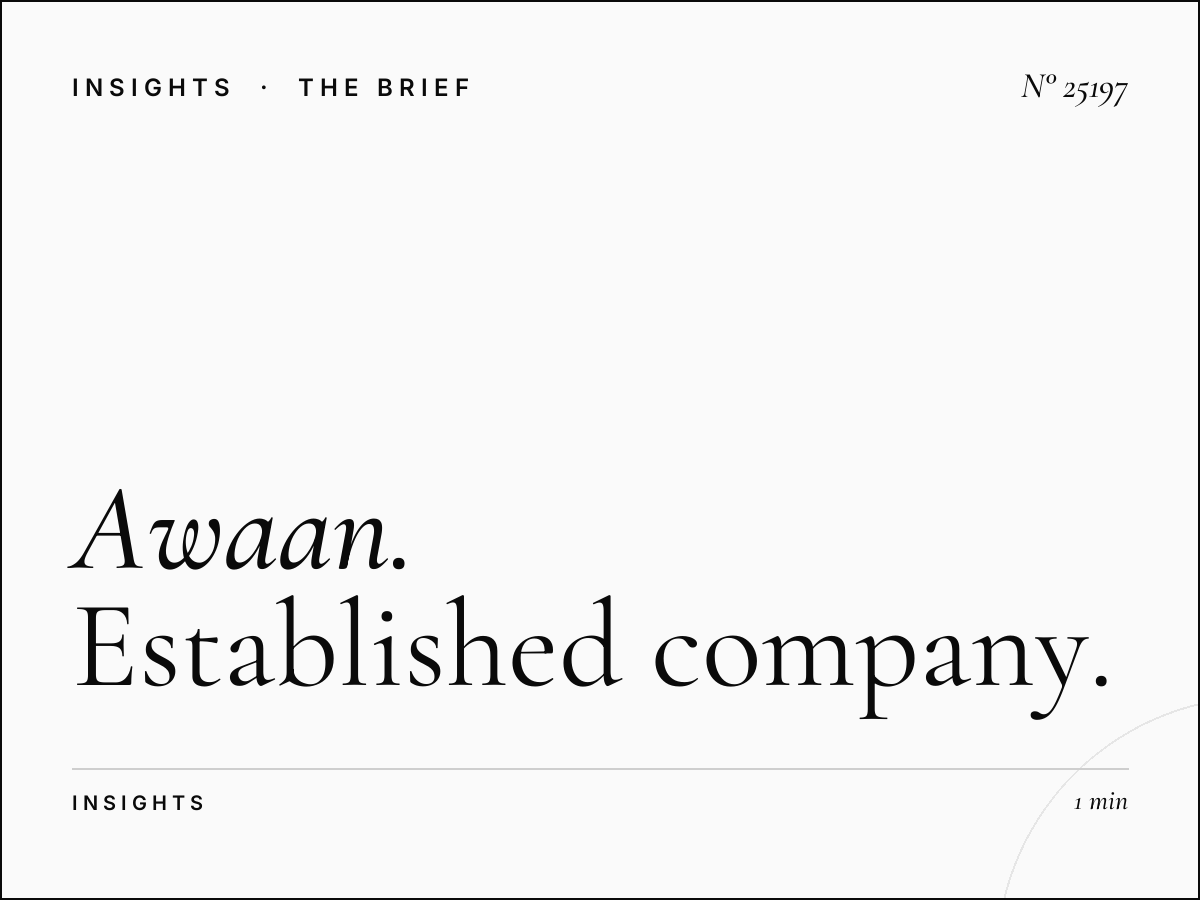 Awaan TV Classic Brands: Established Company Advertising
