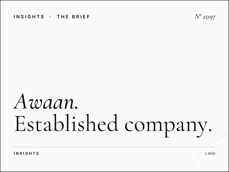 Awaan TV Classic Brands: Established Company Advertising