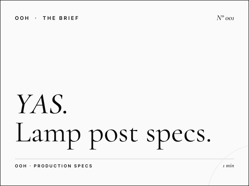 Lamp Post Material Specs YAS Island: Production Excellence for UAE Outdoor Campaigns
