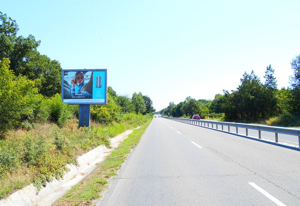 PIZA 4x3 Billboard, Burgas city - Sozopol city - Moryak stop, Bulgaria — image 2