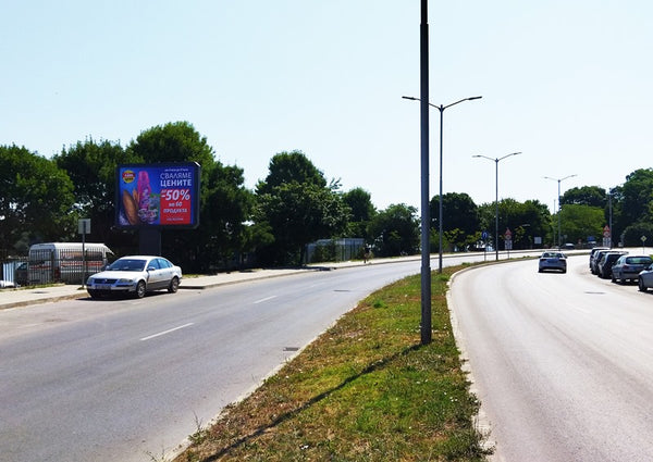 PIZA 4x3 Billboard, Asparuhovo District - Mara Taseva Str., before City Center, Varna, Bulgaria — image 2