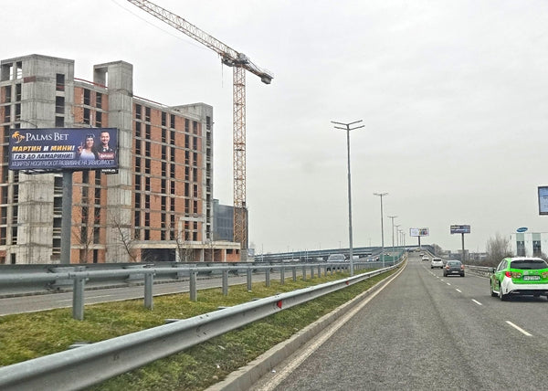Megaboard 8x3, Brussels Blvd. - NEW overpass to TERMINAL 2, in front of, Sofia, Bulgaria — image 2