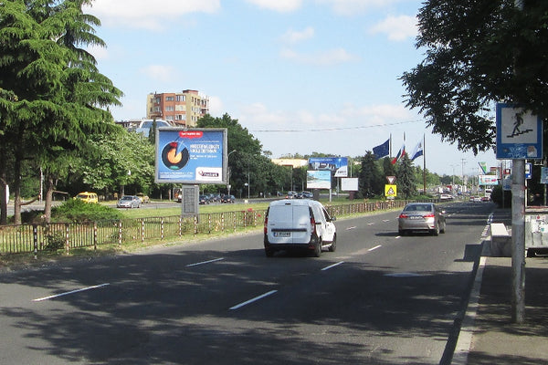 PIZA 4x3 Billboard, St. Stambolov Blvd. - sep. line after 1st roundabout, Burgas, Bulgaria — image 2