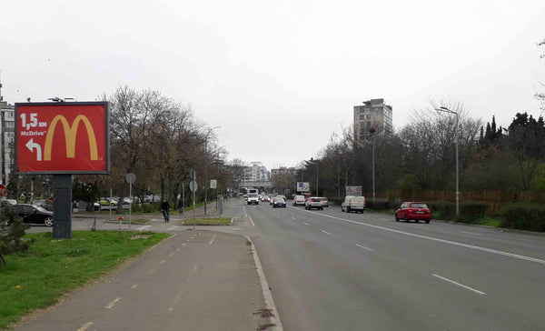 PIZA 4x3 Billboard, Struga Blvd. - after BILLA, before SHELL, Burgas, Bulgaria — image 2