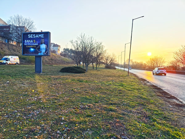PIZA 4x3 Billboard, Bulgaria Blvd. - sep. line, in front of crossroad "Ohlyuva", Ruse, Bulgaria — image 2