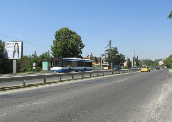 PIZA 4x3 Billboard, Varna - Golden Sands - Evskinogradsko shose Blvd. - after, Varna, Bulgaria — image 2