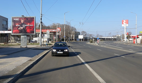 PIZA 4x3 Billboard, Chataldzha Blvd. - after Chernomorets St., SHELL, Burgas, Bulgaria — image 2