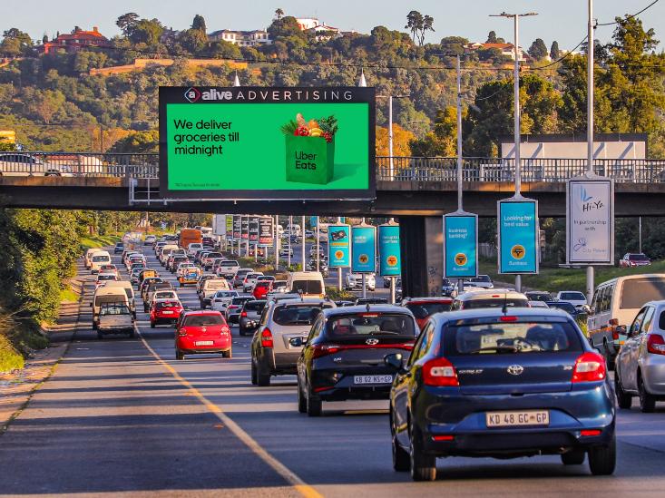 M1 South Houghton Flyover Digital Screen, Johannesburg