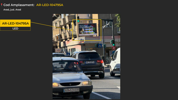 Arad Bulevardul Revolutiei Digital LED Billboard, Romania — image 2