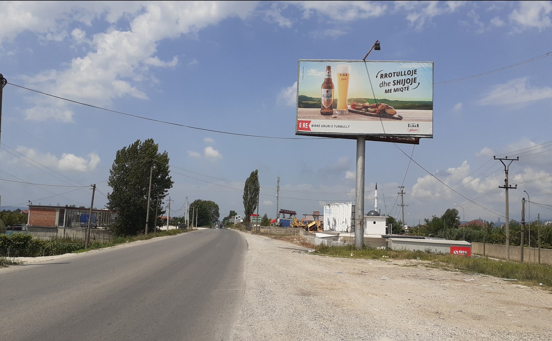 Ground Billboard Kryq. I Autos. Hyrje Fushe Kruje Nga Tirana, Kruje, Albania