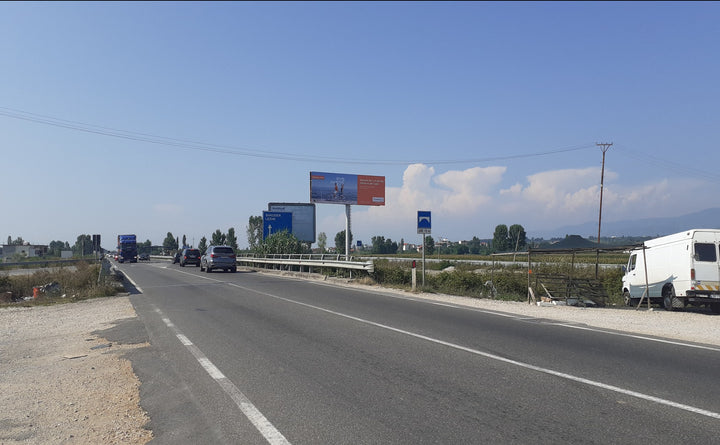 Ground Billboard Autos. F. Kruje Shkoder Ura Shtozebardhe, Kruje, Albania