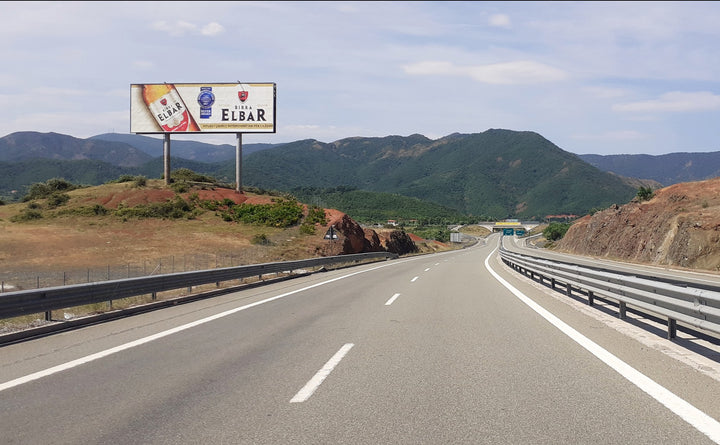 Ground Billboard Aut. Milot-kalimash Mbikalimi Prane Kishes Koder, Tirana, Albania