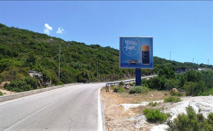 Billboard Dalje Dhermiut Per Himare, Tirana, Albania