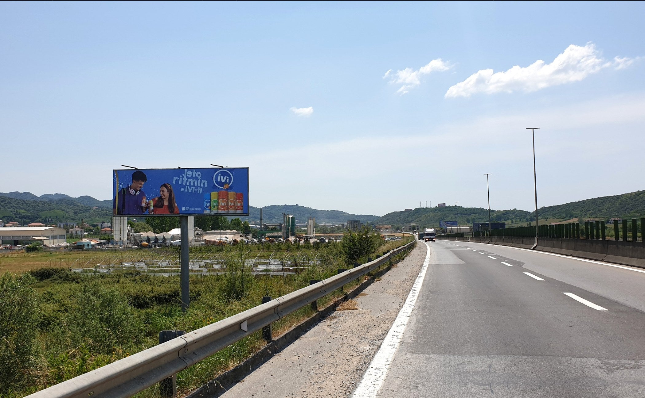 Ground Billboard Ura Majtas Per Durres Gerdec, Vore, Albania