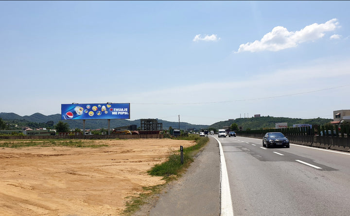 Ground Billboard Autostrada Tir-durr Marikaj Krahu I Majte Per Durr, Vore, Albania