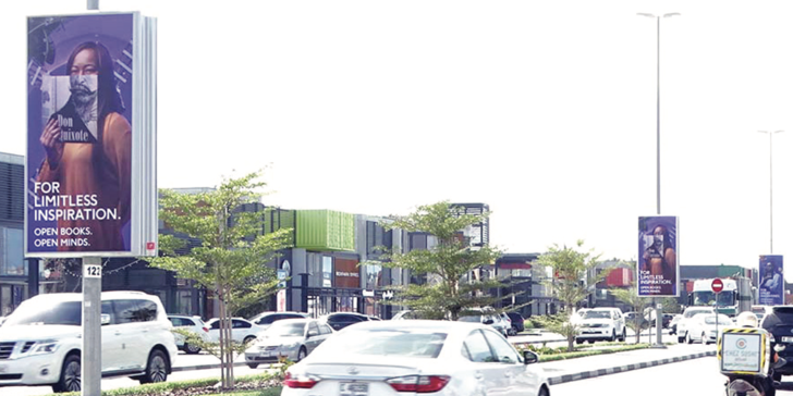 Lamp post placement at City Walk Static Lamp Posts, Dubai