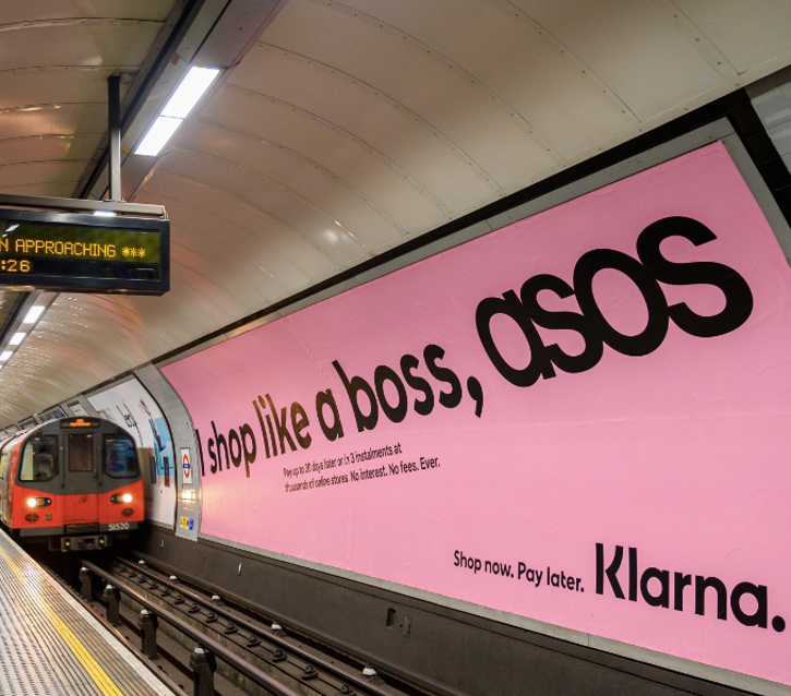 Underground sheet placement at London Underground 96 Sheets, London