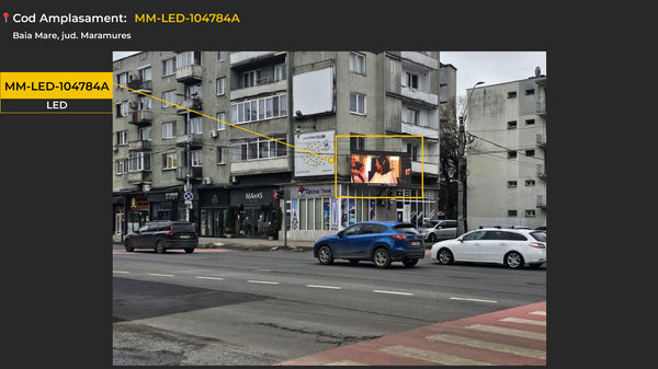 Baia Mare strada Gheorghe Sincai Digital LED Billboard, Romania — image 2