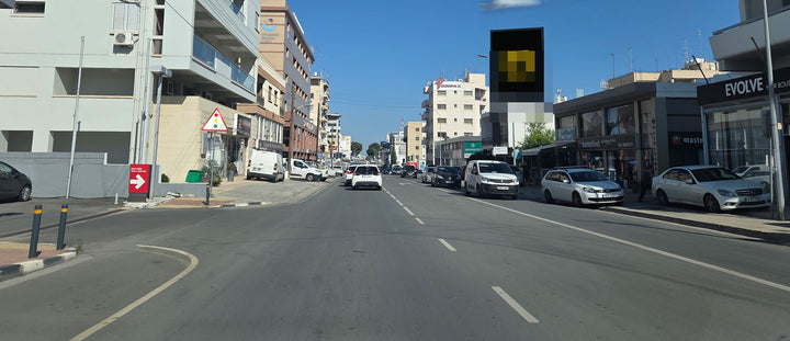 Nicosia Billboard, Athalassis Av. to Strovolos Police (before McDonalds) (RHS) (P-NC065)