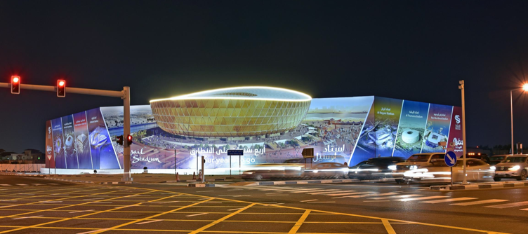 Hoarding placement at Qatar Sports Club Static Hoarding, Doha