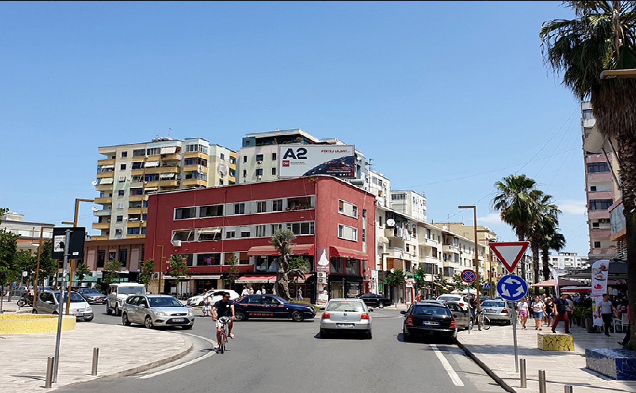 Elevated Billboard Perballe Fab. Cigareve, Durres, Albania