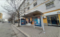 Bus Shelter Panel Perballe Pallatit Te Sportit, Durres, Albania