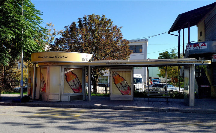 Kiosk Panel Perballe Tirana Bank, Gjirokaster, Albania