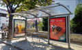 Bus Shelter Panel Ne Krah Te Ambulances, Korce, Albania