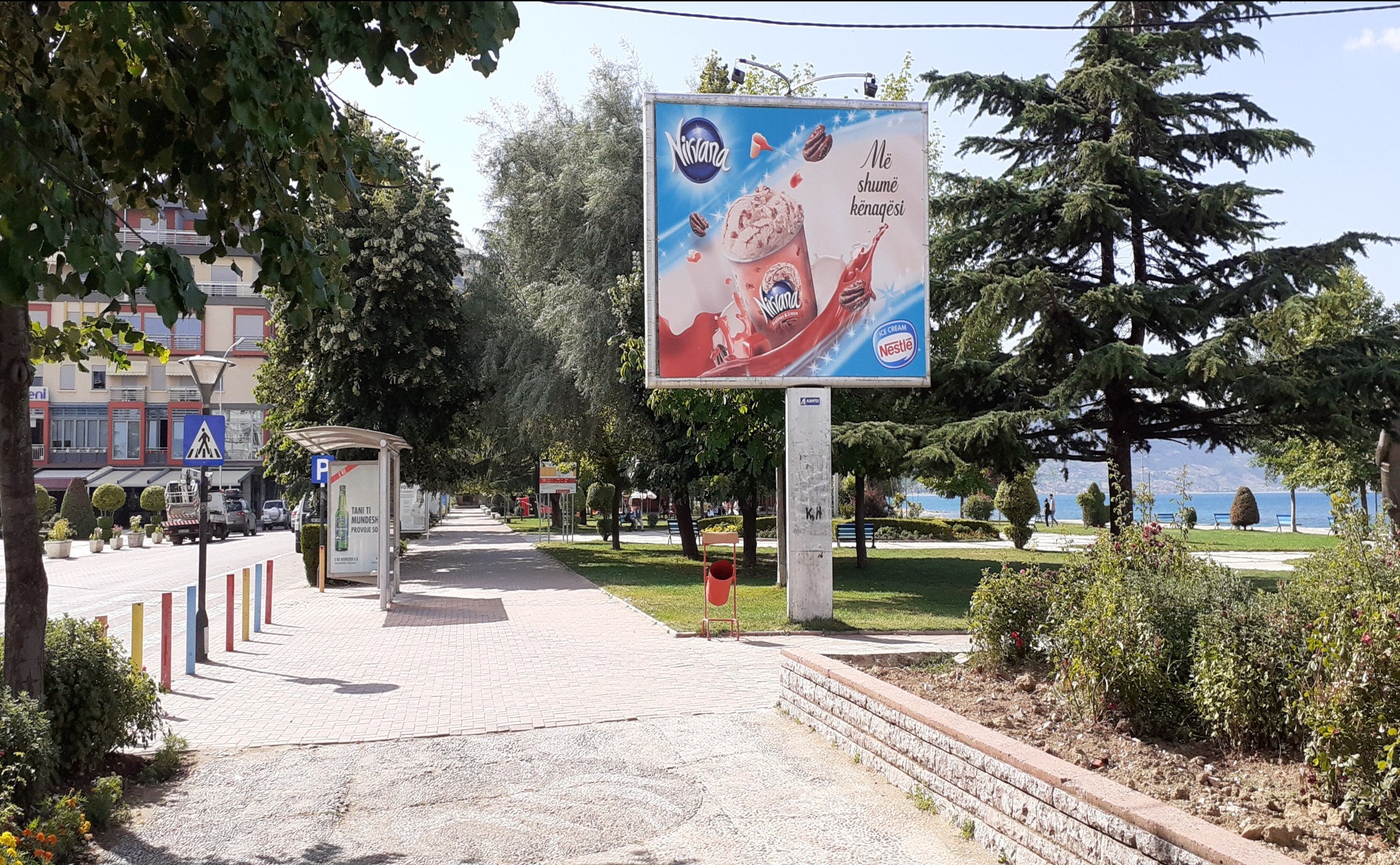 Billboard Perballe Bashkise, Pogradec, Albania