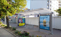 Bus Shelter Panel Shetirorja Para Drejtorie Se Policise, Pogradec, Albania