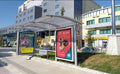 Bus Shelter Panel Ne Qender, Pogradec, Albania